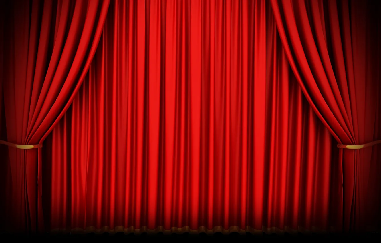 Wallpaper red, curtains, curtain images for desktop, section текстуры -  download