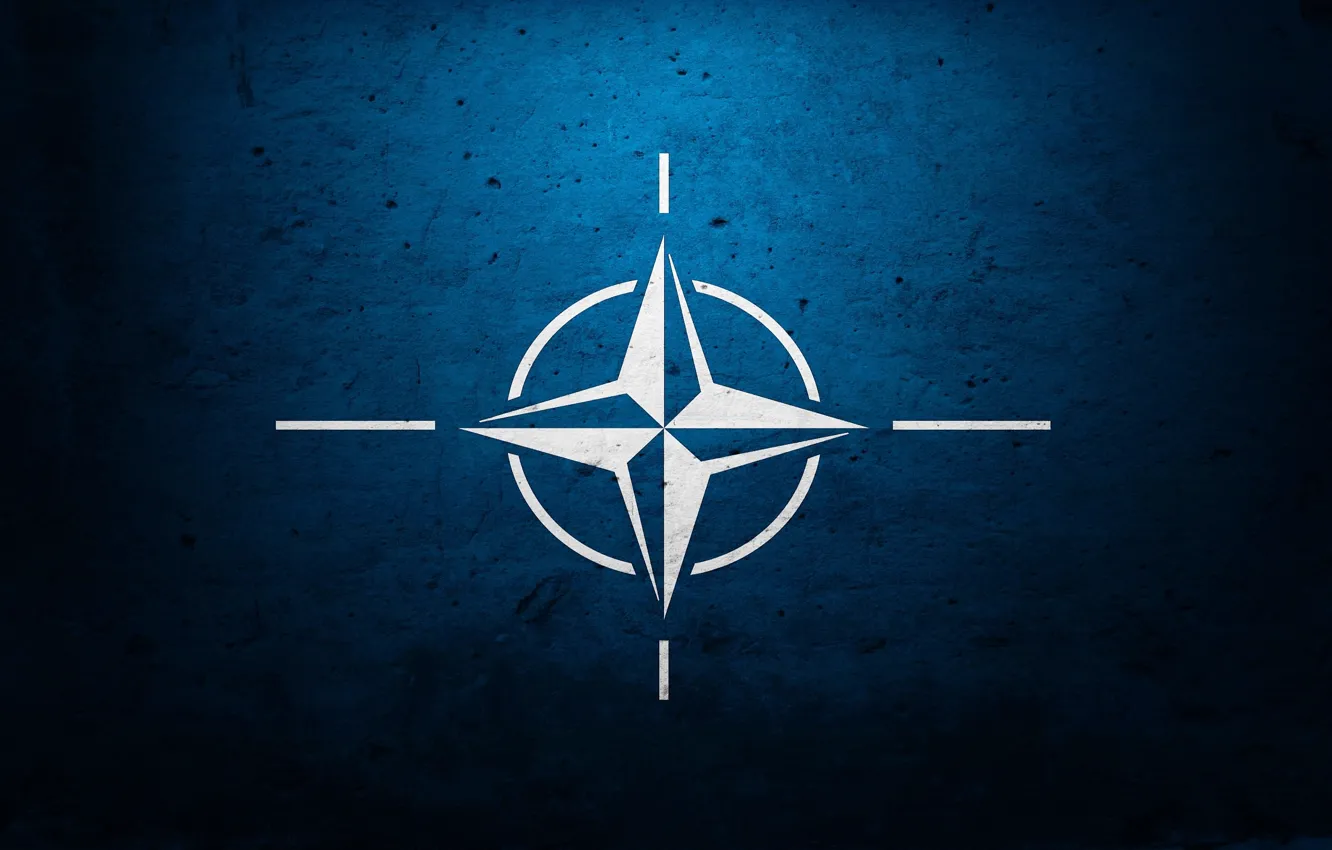 Photo wallpaper star, logo, military, Alliance, nato