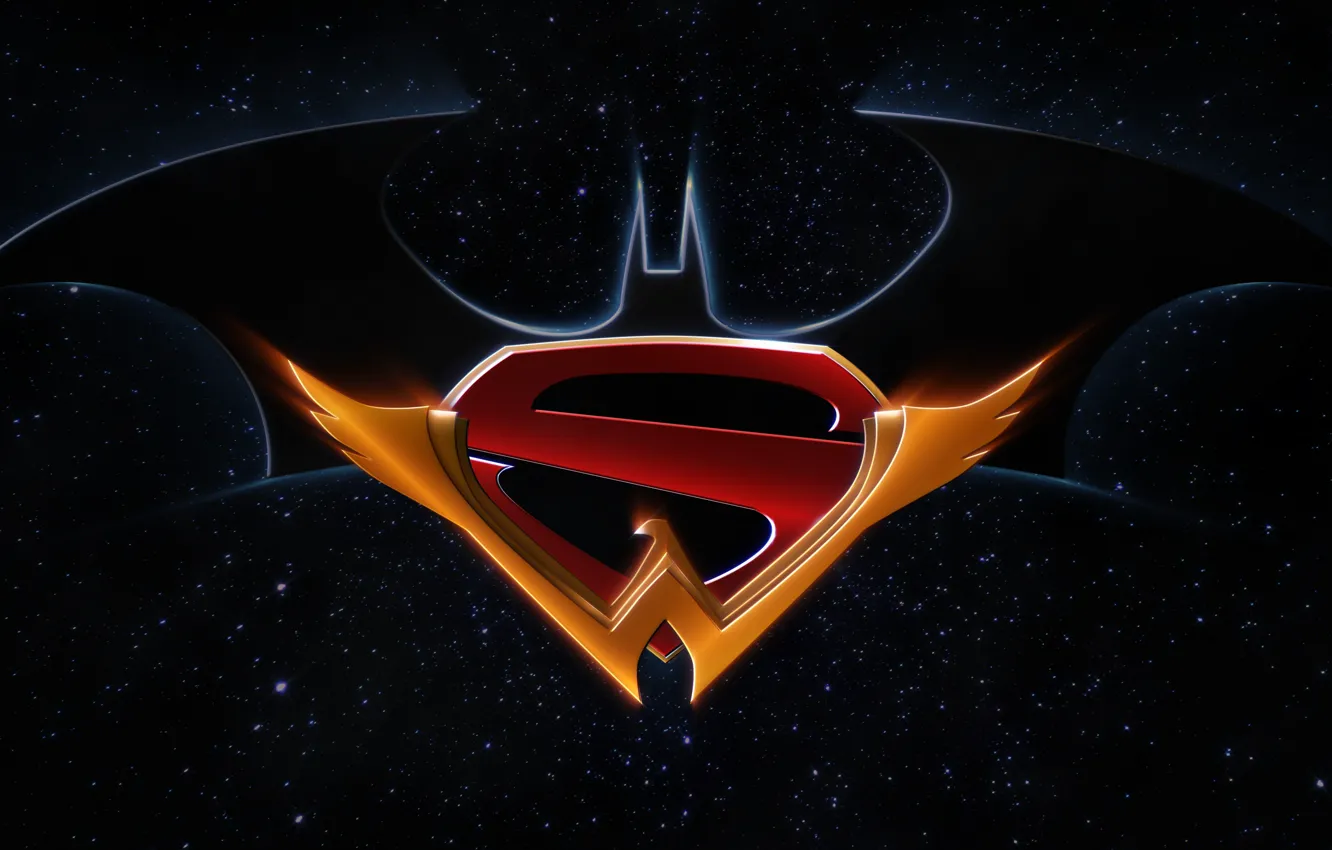 Wallpaper Batman Batman Emblem Logo Superman Superman