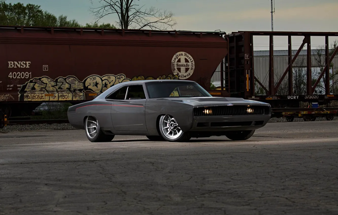 Photo wallpaper Muscle, Dodge, Car, Charger, Modified