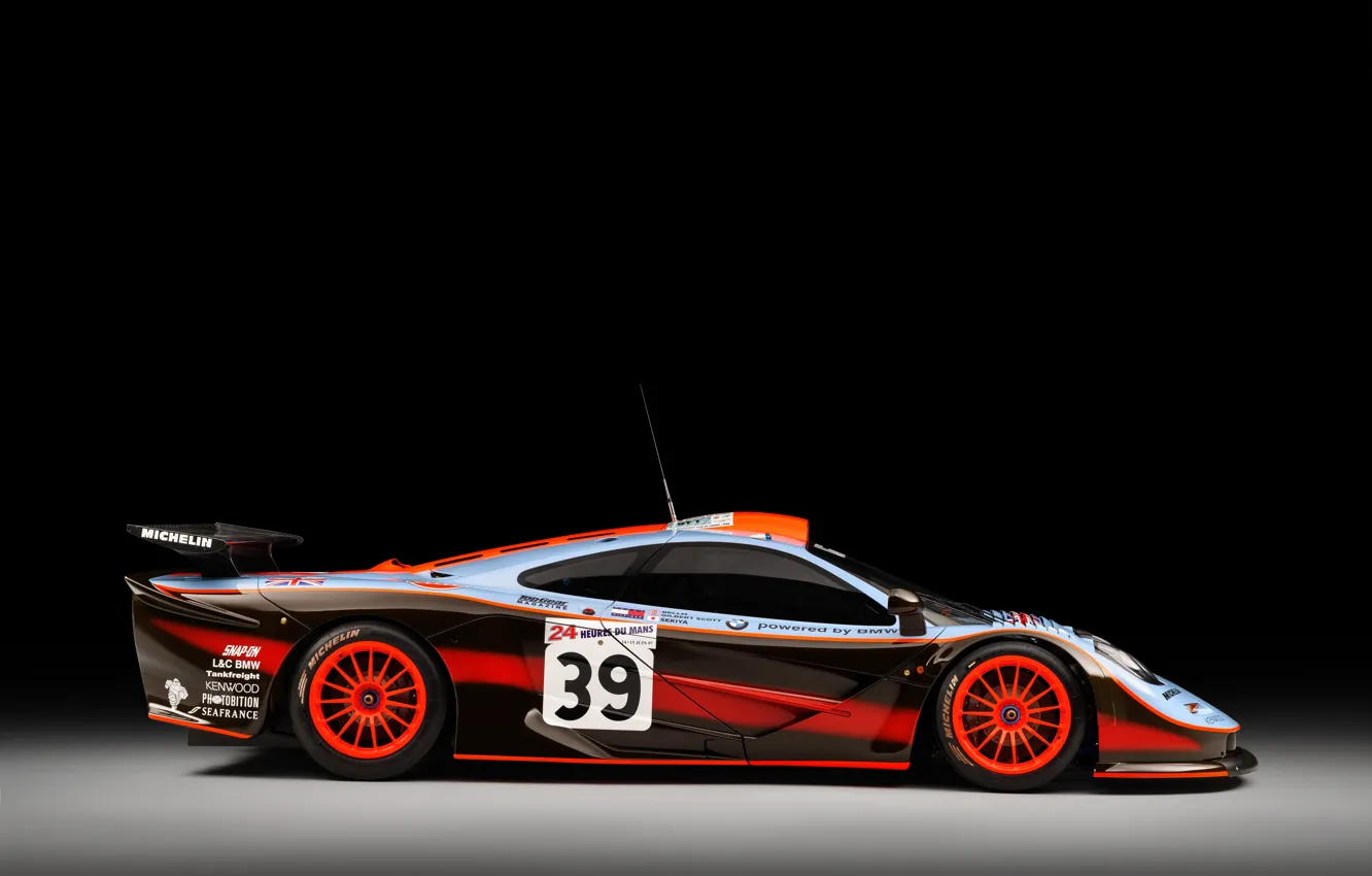 Photo wallpaper McLaren, GTR, Profile, 24 Hours of Le Mans, 24 hours of Le Mans, McLaren F1, …