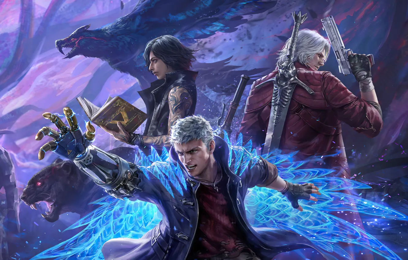 Wallpaper Dante Capcom Nero Devil May Cry Devil May Cry 5 Images For Desktop Section Igry Download