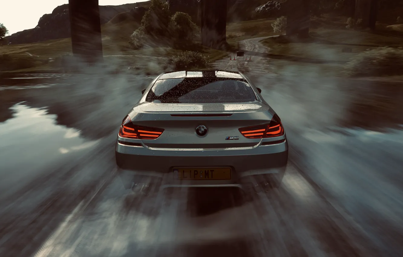 Wallpaper HDR, BMW, Speed, Water, Coupe, Game, River, Trees, BMW M6 Coupe,  UHD, M6, Xbox One X, Forza Horizon 4, FH4, photograhpy by tom images for  desktop, section игры - download