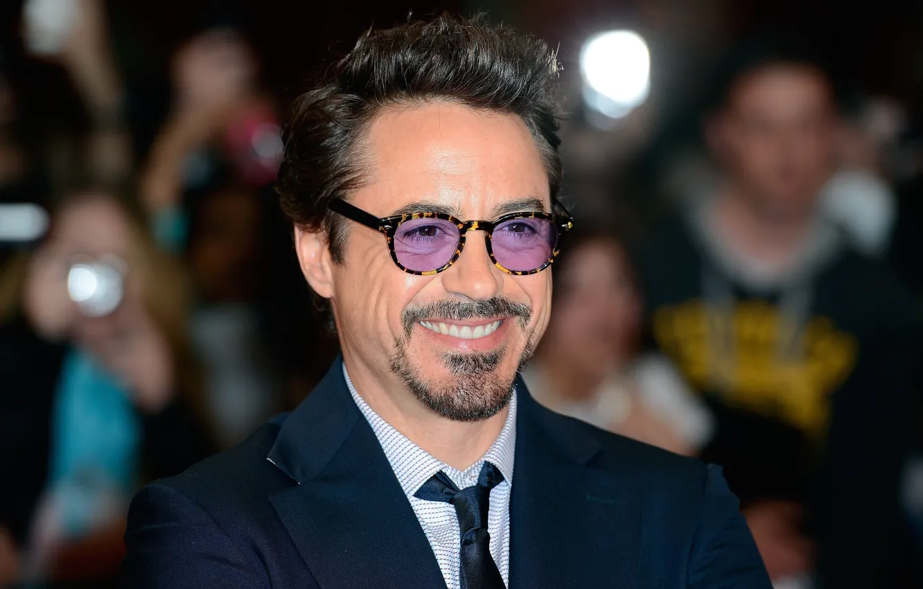 Wallpaper smile, glasses, actor, Robert Downey Jr., Robert Downey Jr.  images for desktop, section мужчины - download