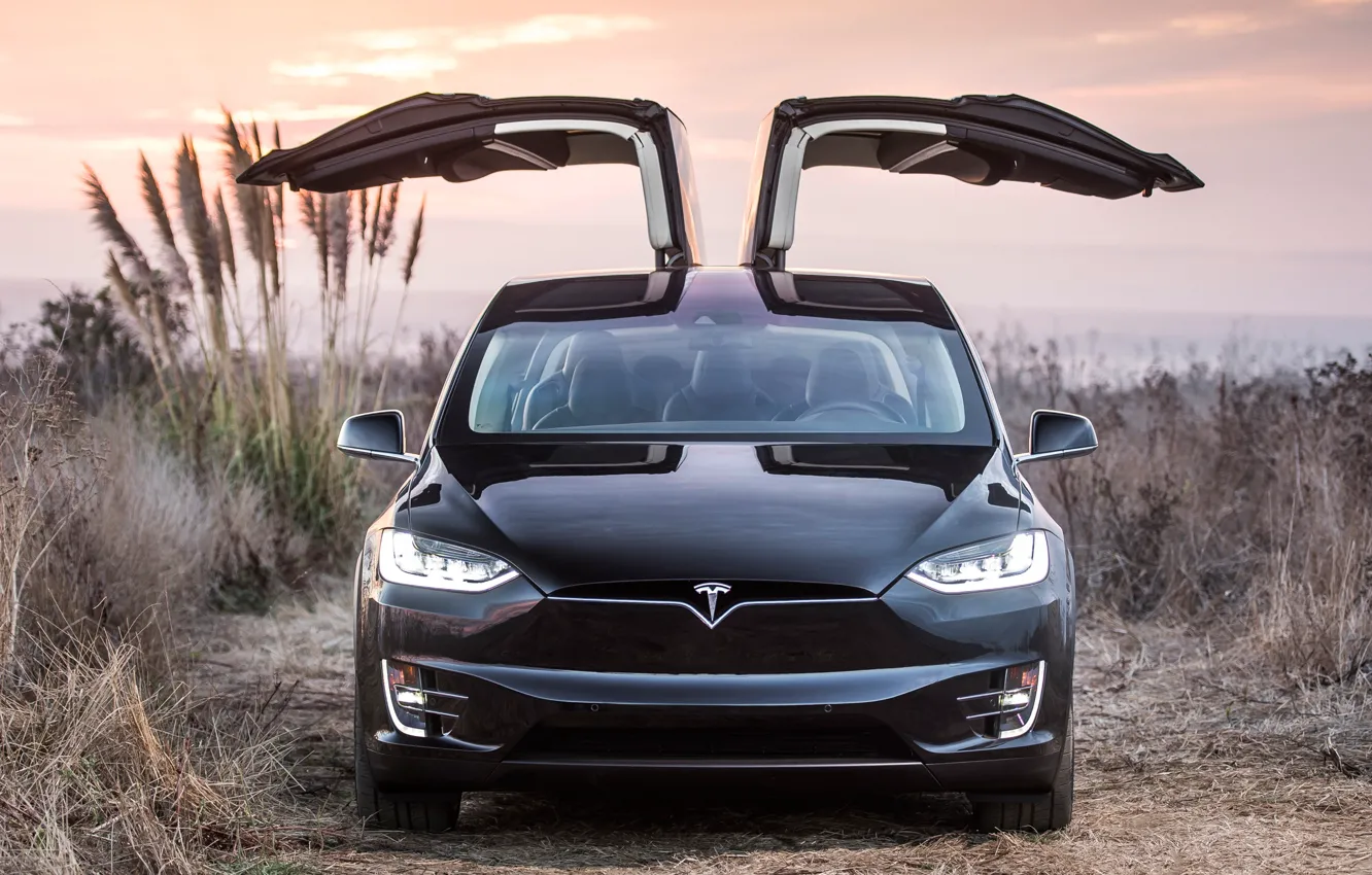 Photo wallpaper Tesla, Model X, electic car