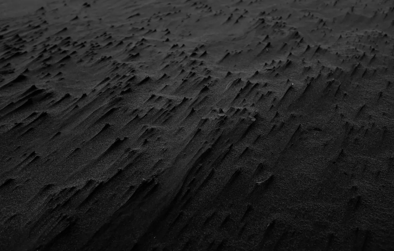 Photo wallpaper sand, black, minimalism, dust, black, minimalism, dust, sand, Andrien Olichon