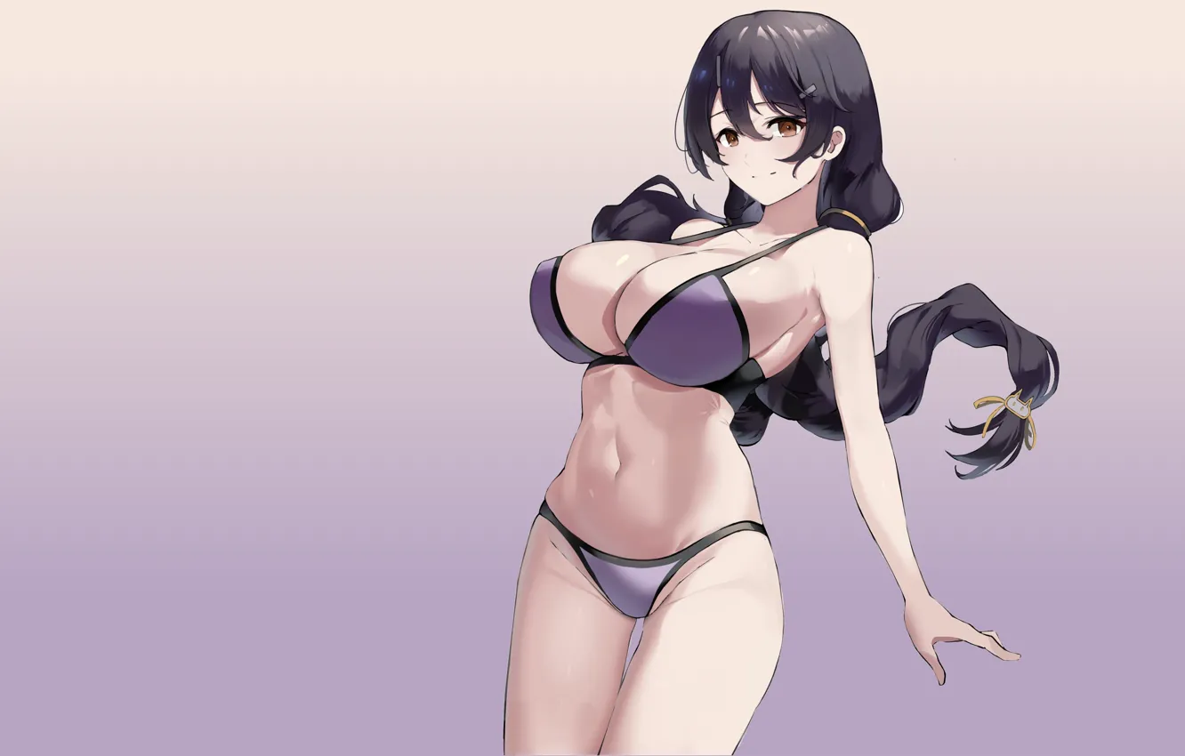 Cute anime girl big boobs embarrassed