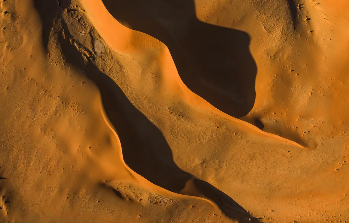 Wallpaper desert, sunset, sand, dune images for desktop, section пейзажи -  download