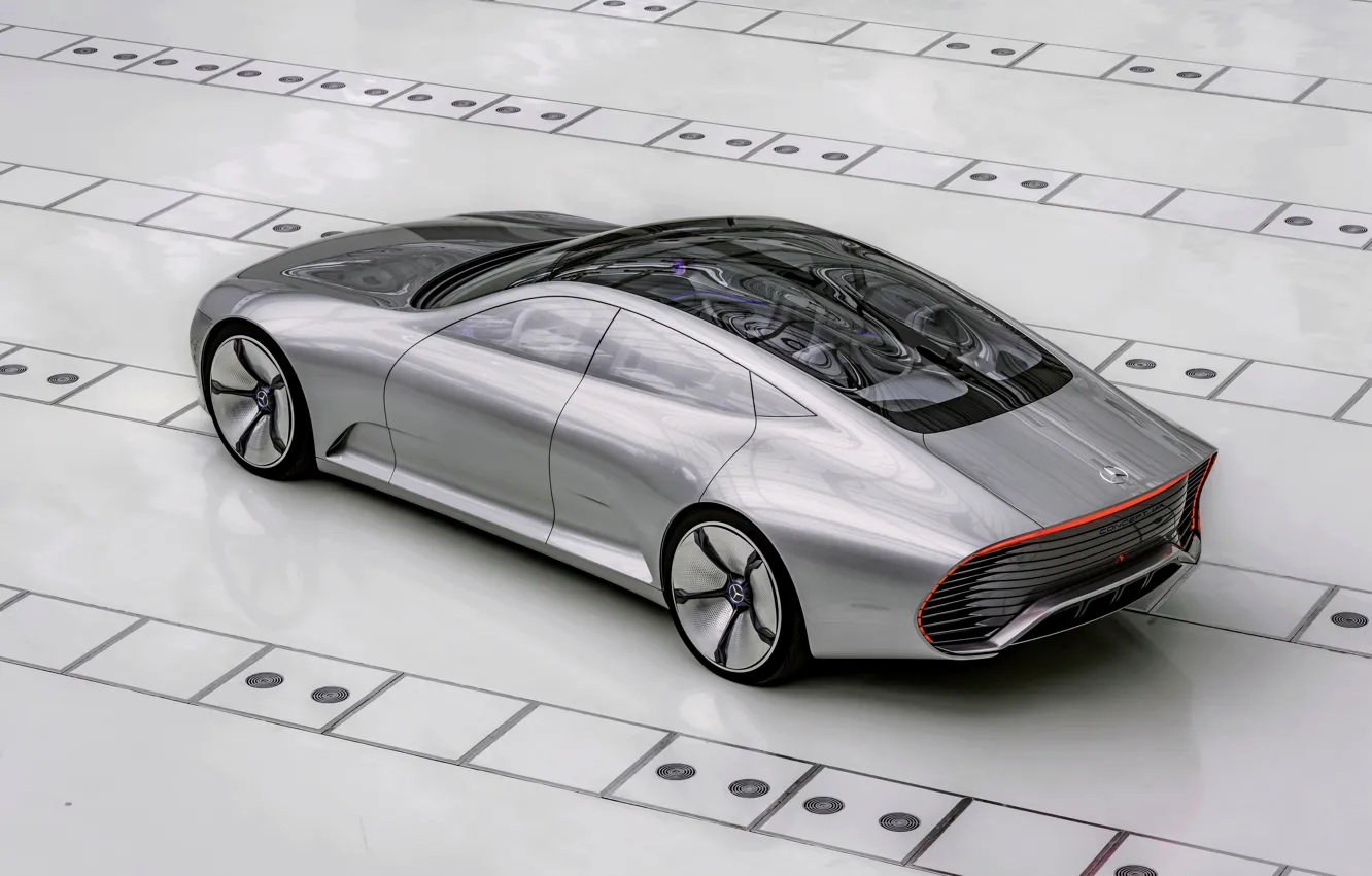 Photo wallpaper Mercedes-Benz, hybrid, 2015, Intelligent Aerodynamic Automobile, Concept IAA