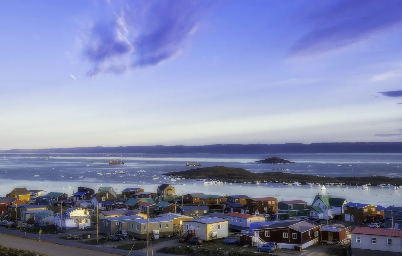 Photo wallpaper the city, Anchorage, Frobisher Bay