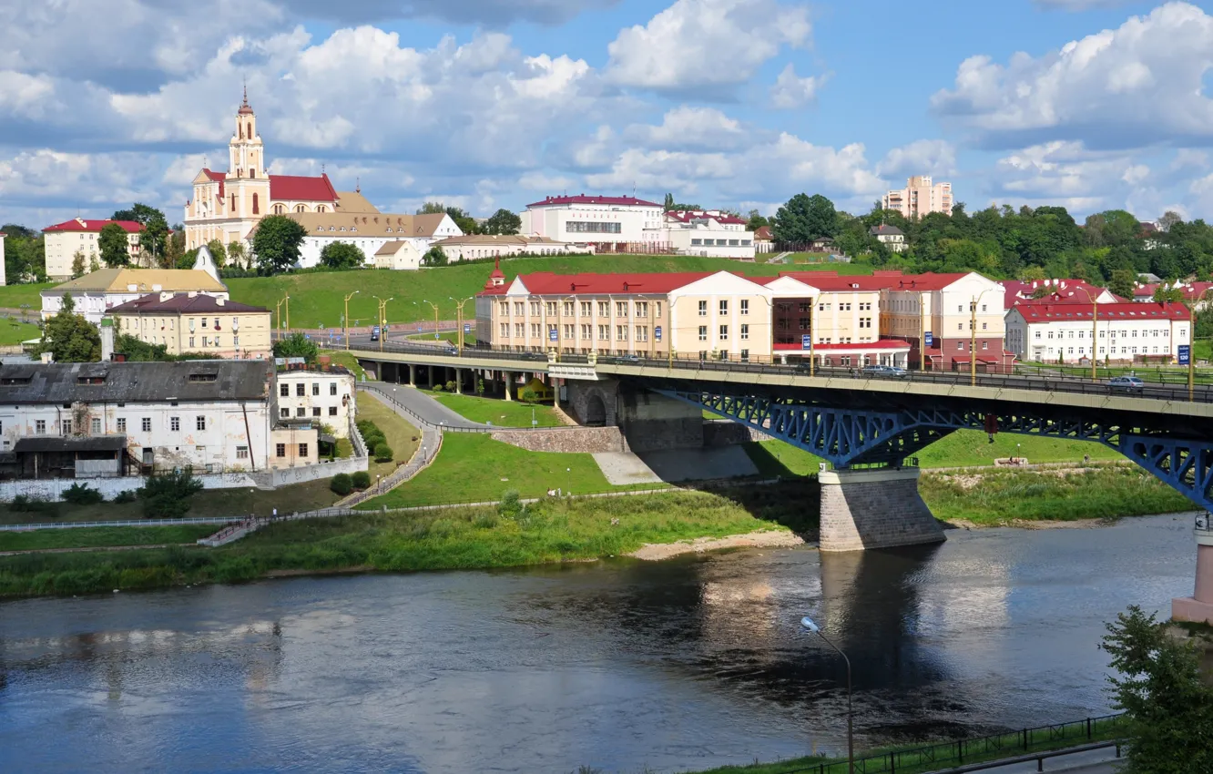 Photo wallpaper bridge, Belarus, Grodno, brewery