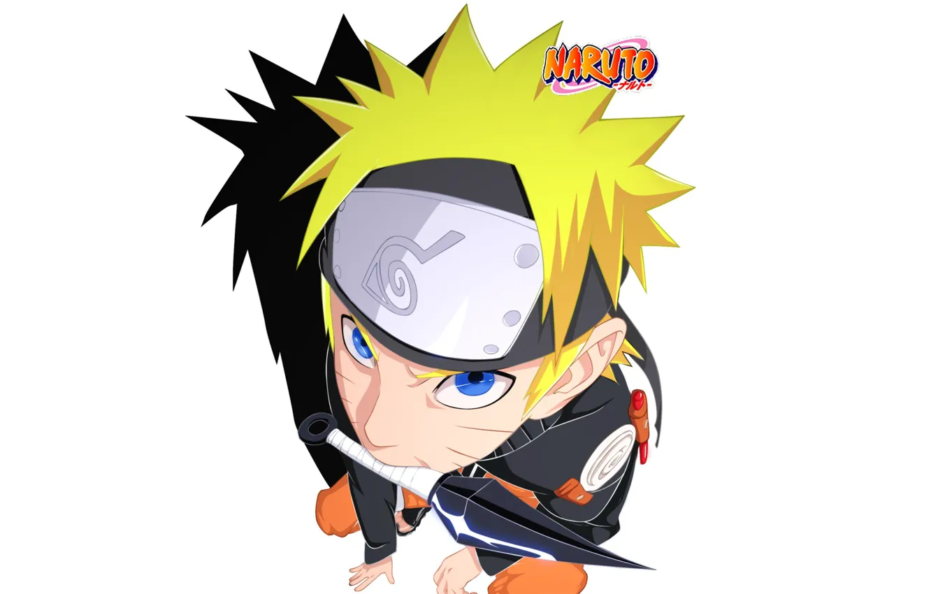 Wallpaper anime, art, white background, guy, Naruto, Naruto, Naruto Uzumaki  images for desktop, section сёнэн - download