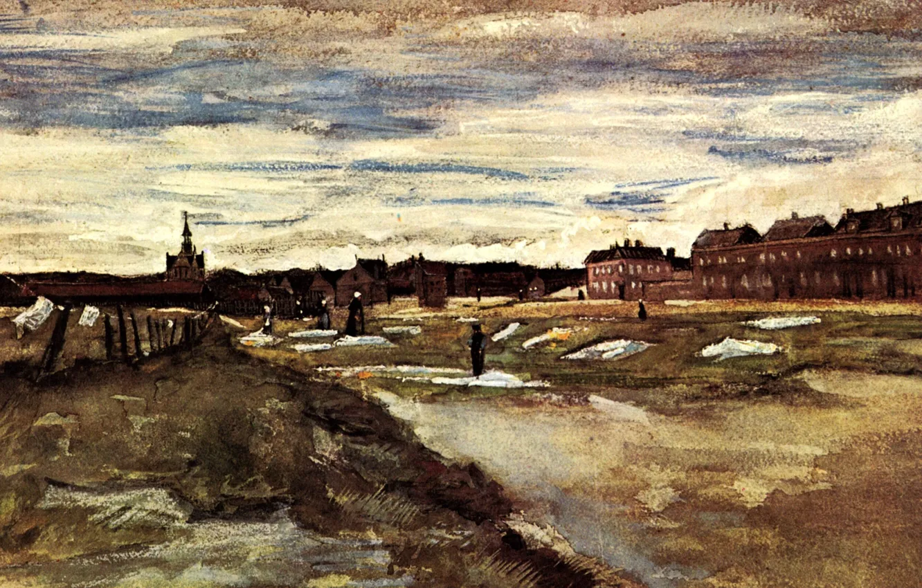 Photo wallpaper Vincent van Gogh, Watercolors, Bleaching Ground