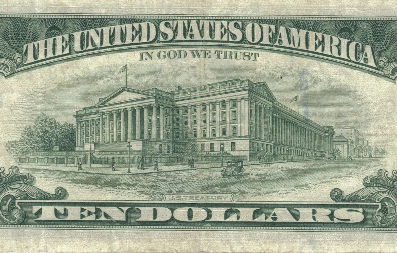 Photo wallpaper money, dollar, bill