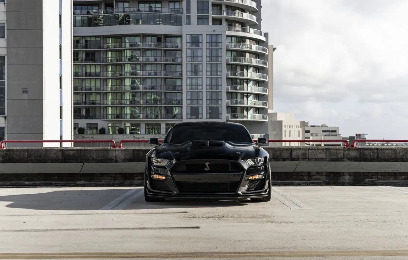 Photo wallpaper Mustang, Ford, Black