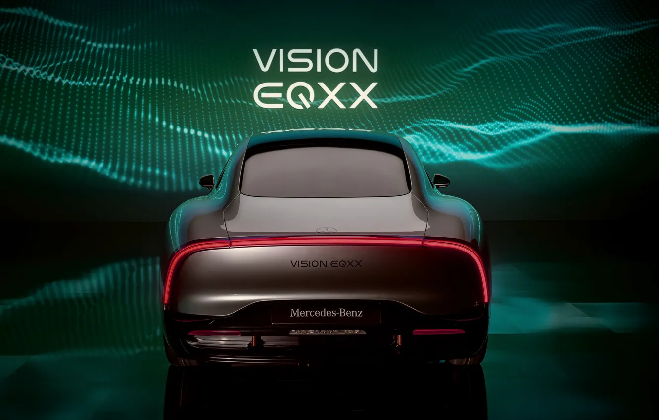 Photo wallpaper coupe, Mercedes-Benz, rear view, 2022, Vision EQXX Concept