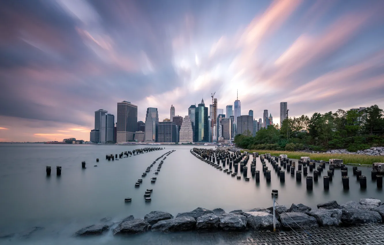 Wallpaper the city, New York, Brooklyn Heights images for desktop, section  город - download