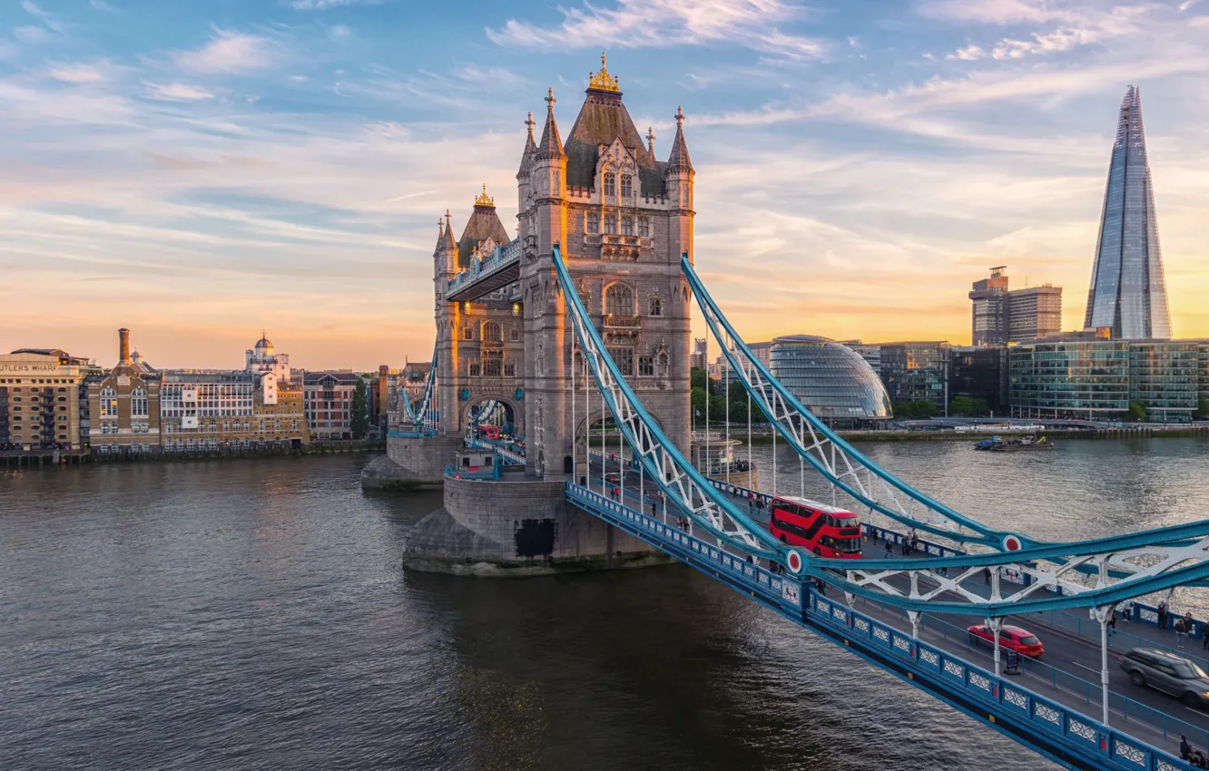 Wallpaper bridge, river, London, london, tower bridge images for desktop,  section город - download