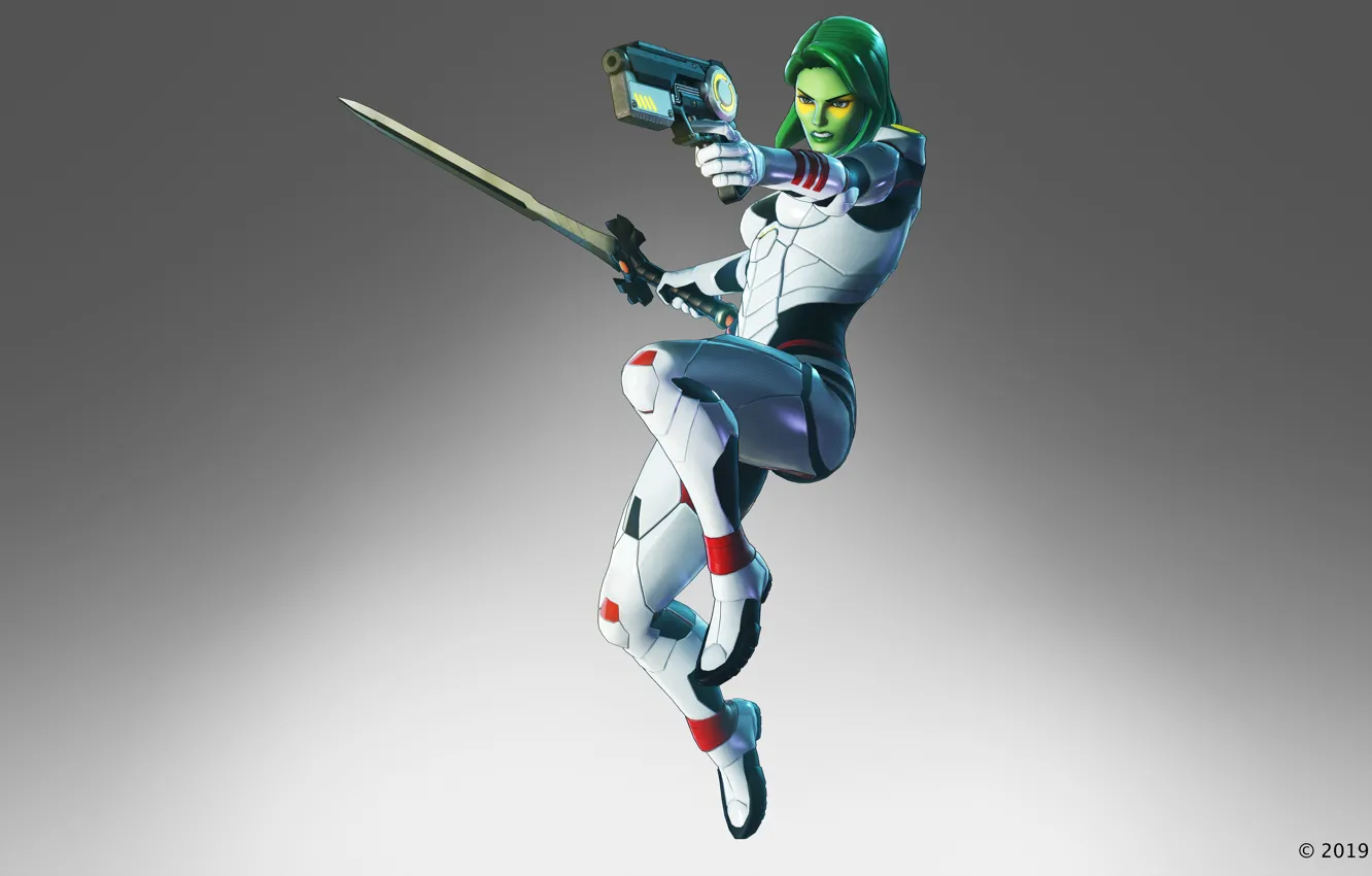 Wallpaper Girl Gun Weapons Sword Marvel Assassin