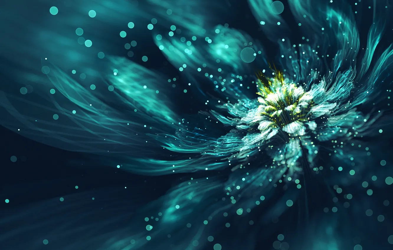 Wallpaper Flower, Wallpaper, Neon, Abstraction images for desktop, section  абстракции - download