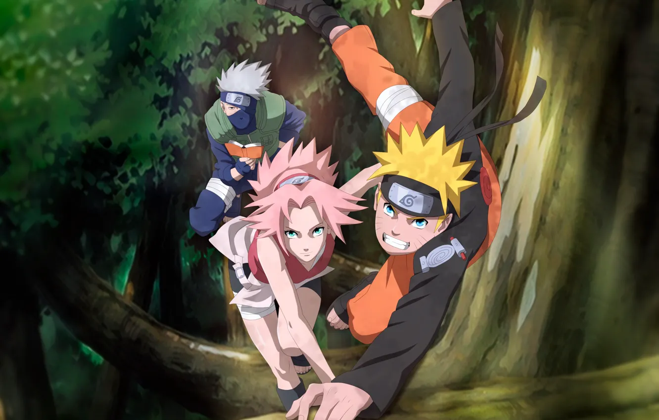Photo wallpaper Sakura, Naruto, Naruto, Kakashi