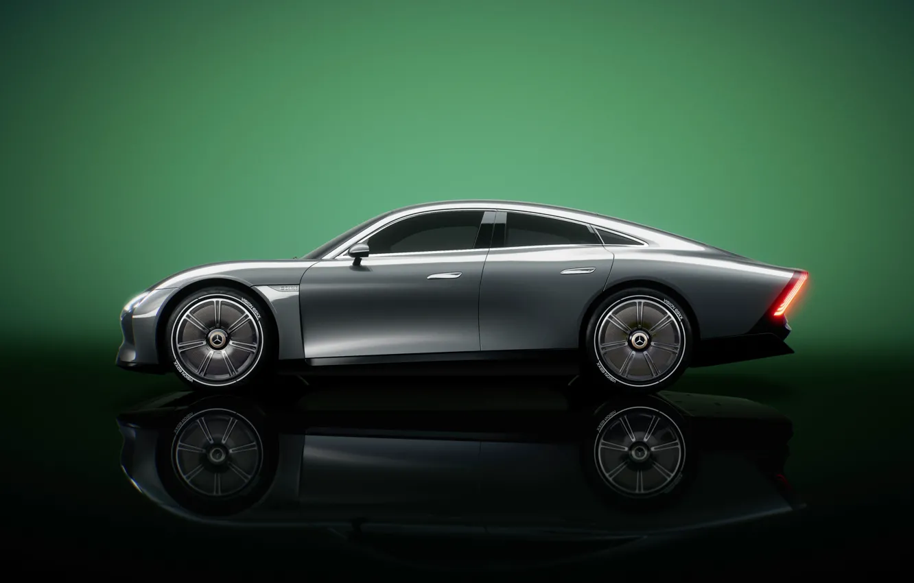 Photo wallpaper coupe, Mercedes-Benz, in profile, 2022, Vision EQXX Concept