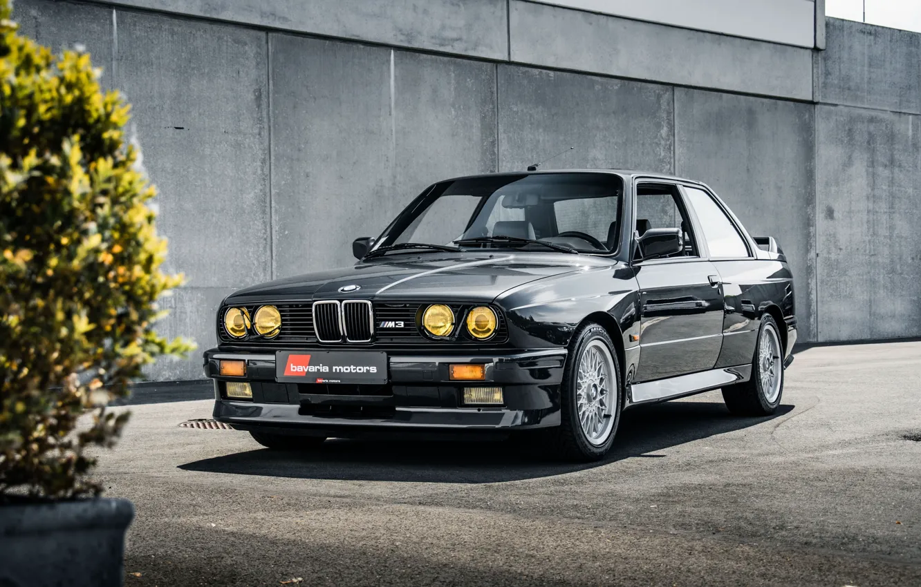 Photo wallpaper BMW, black, coupe, custom, M3, BMW M3 coupe, Bavaria motors