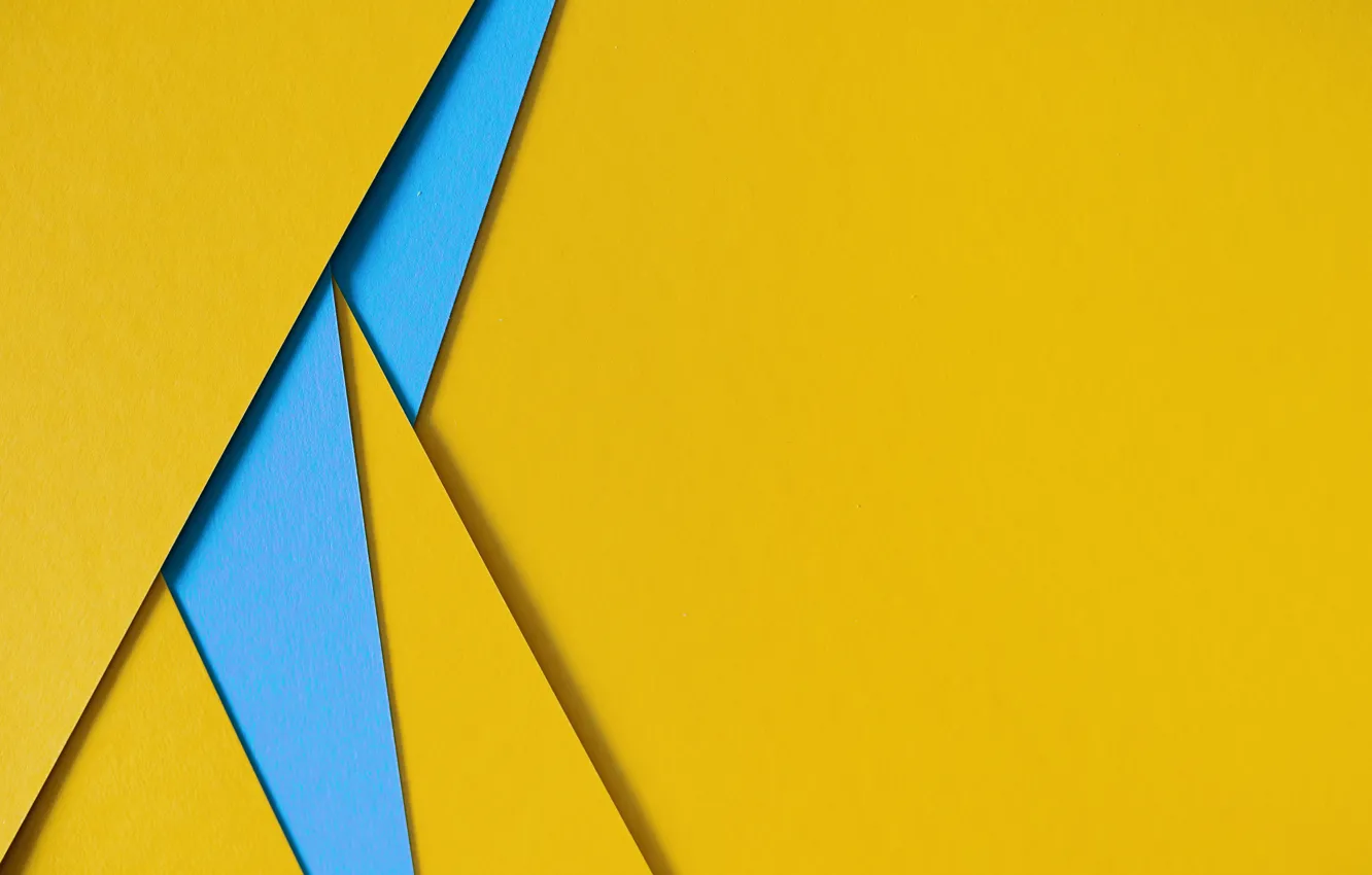Wallpaper line, blue, yellow, geometry, background images for desktop,  section абстракции - download
