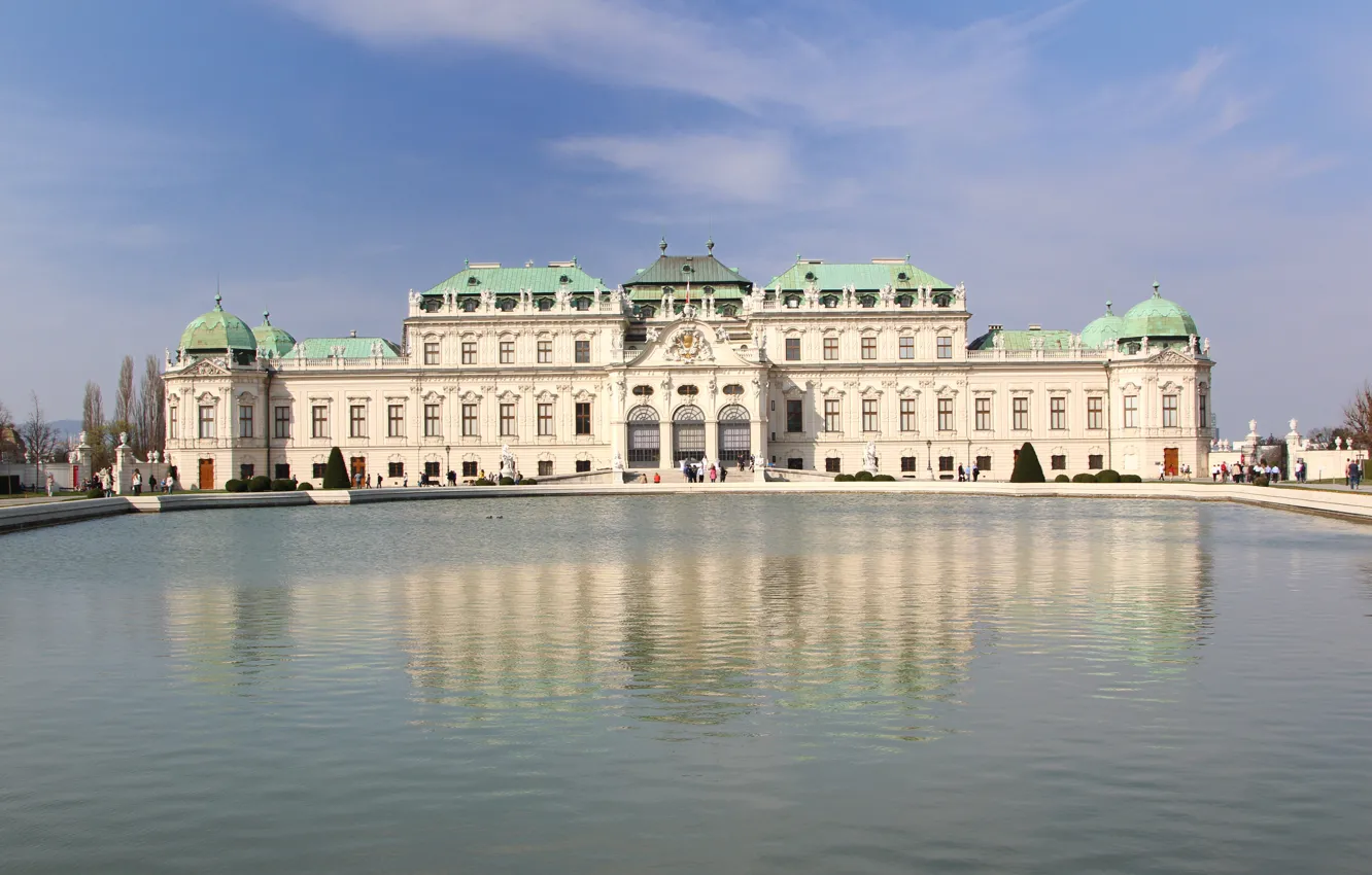 Photo wallpaper Palace, Europe, Austria, Travel, Belvedere, Europa, Vienna, Vienna, Tourism, Belvedere ( Vienna )