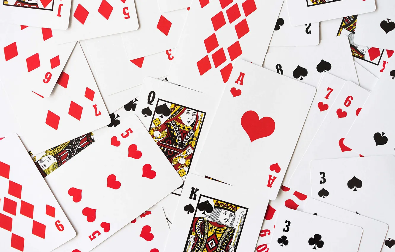 Photo wallpaper card, poker, deck