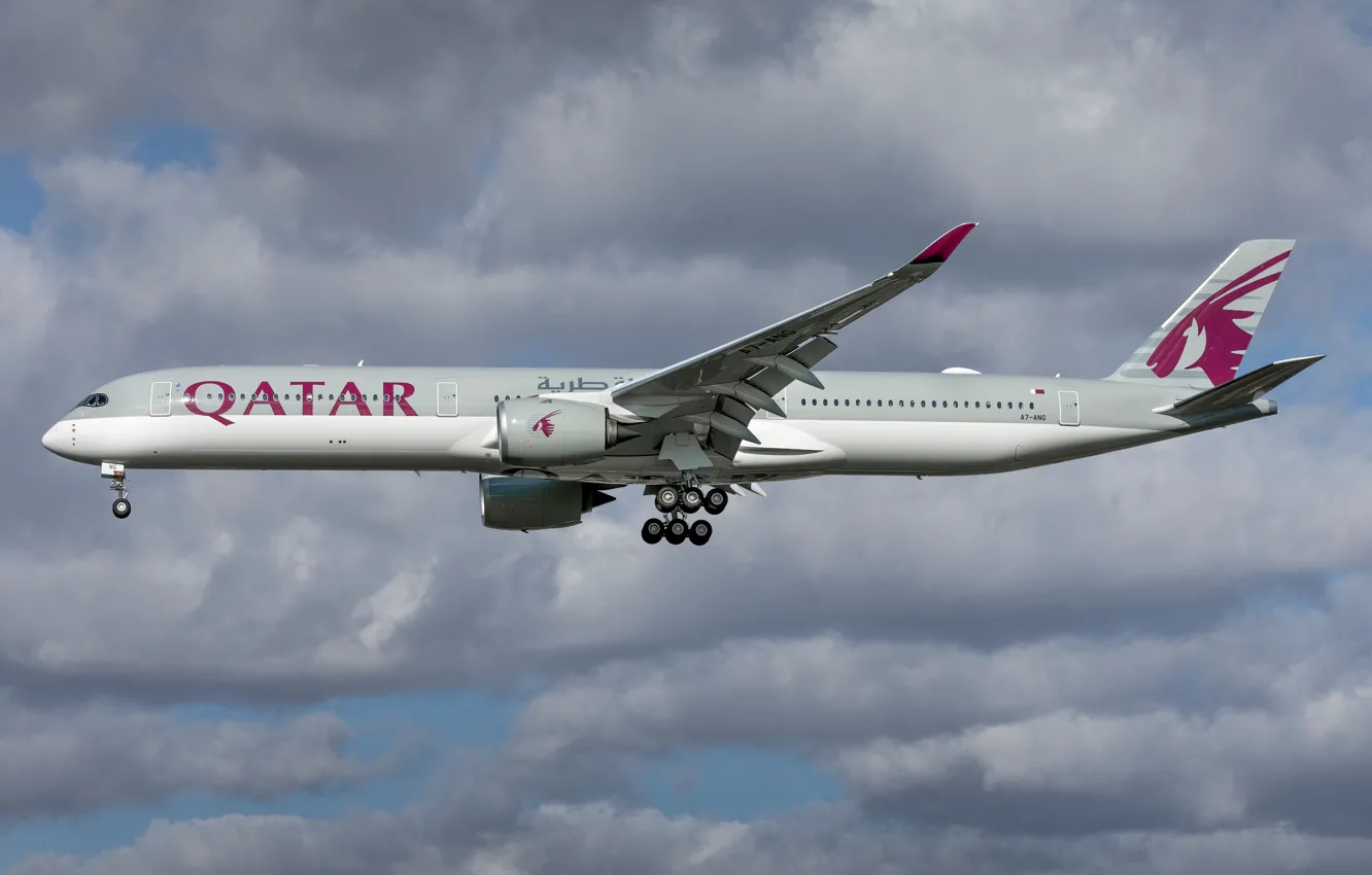 Wallpaper Airbus, Qatar Airways, A350-1000 images for desktop, section  авиация - download
