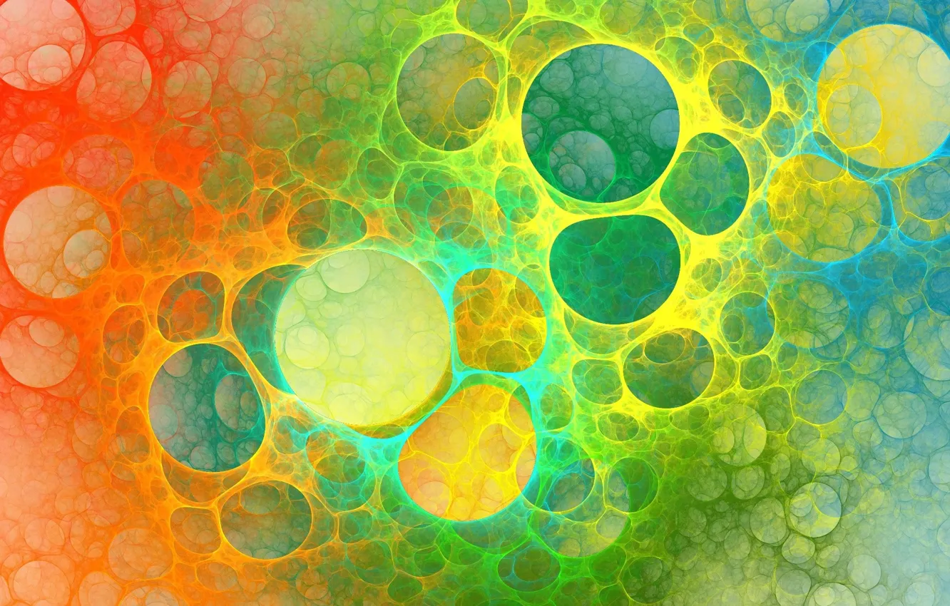 Photo wallpaper abstraction, bubbles, texture