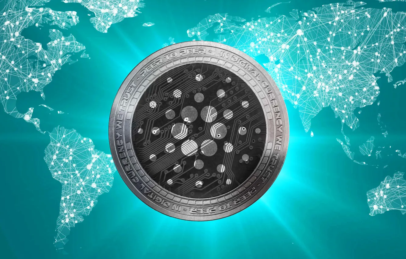 Wallpaper map, coin, ada, cryptocurrency, cardano, cardan images for