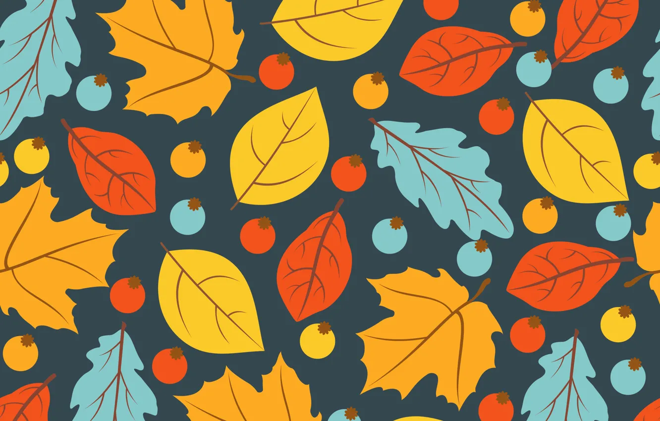 Wallpaper autumn, leaves, background, colorful, background, autumn,  pattern, leaves, autumn, seamless images for desktop, section текстуры -  download