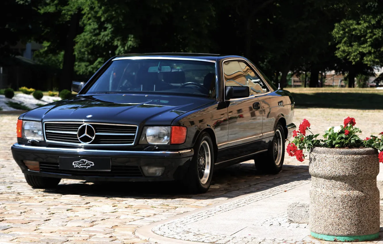 Photo wallpaper Coupe, Mercedes - Benz, C126, 560SEC