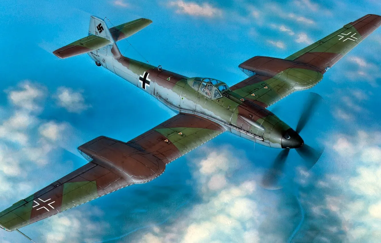 Photo wallpaper Interceptor, Air force, Blohm & Voss, BV 155