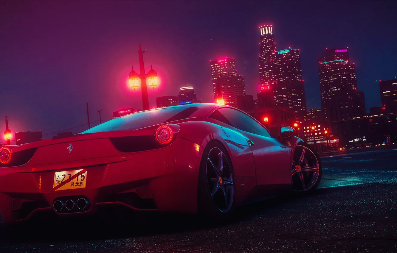 Wallpaper Auto Night The City Machine Car Nfs Need For Speed Ferrari 458 Italia 15 Transport Vehicles 23 15 Alican Sahvelioglu By Alican Sahvelioglu Alican Sahvelioglu Images For Desktop Section Igry Download