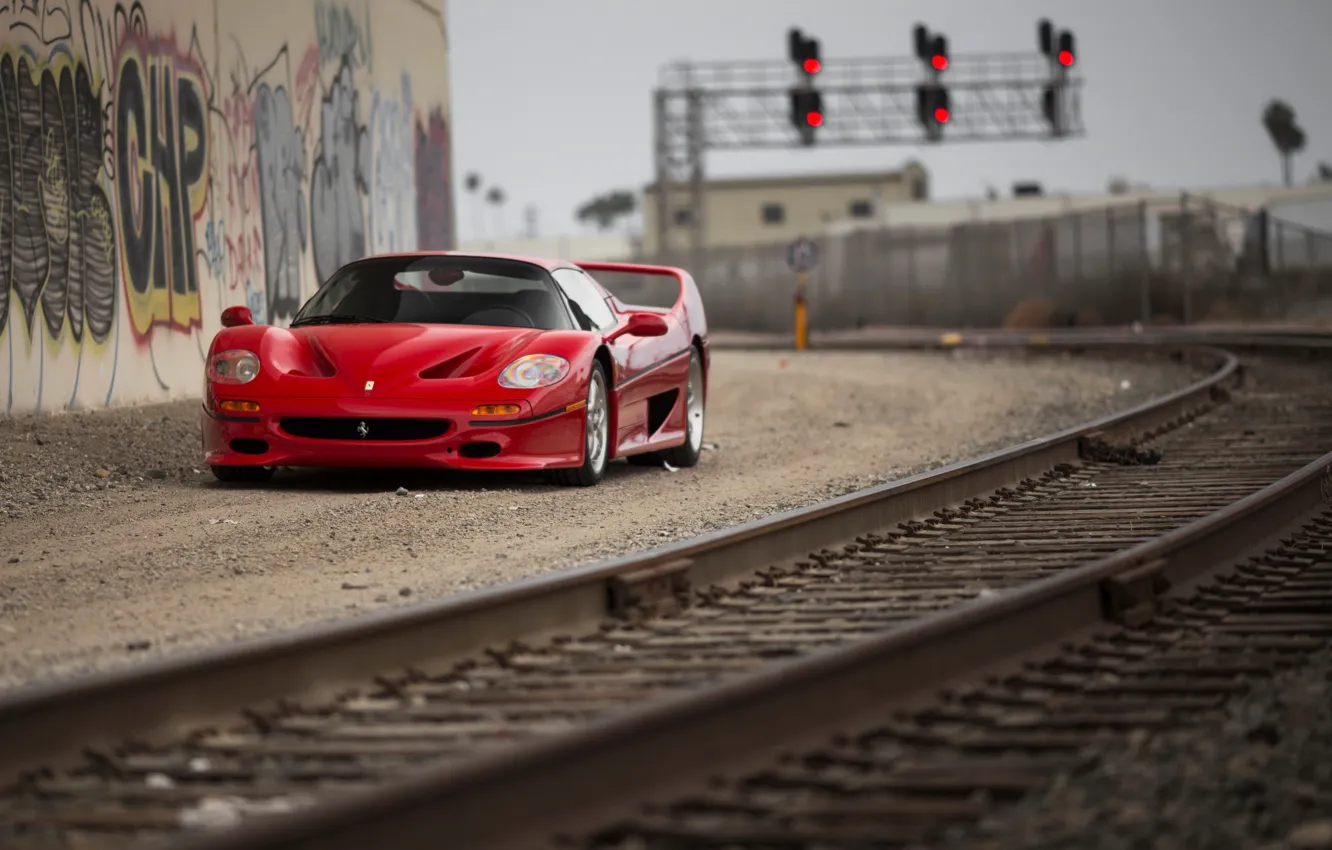 Photo wallpaper Ferrari, Railway, F50