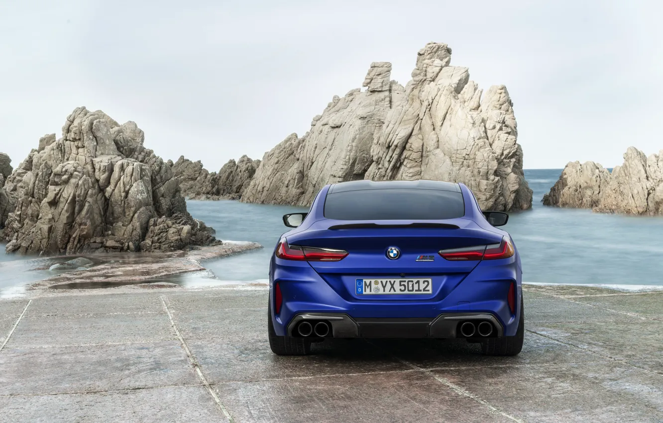 Photo wallpaper coupe, BMW, rear view, 2019, BMW M8, M8, M8 Competition Coupe, M8 Coupe, F92