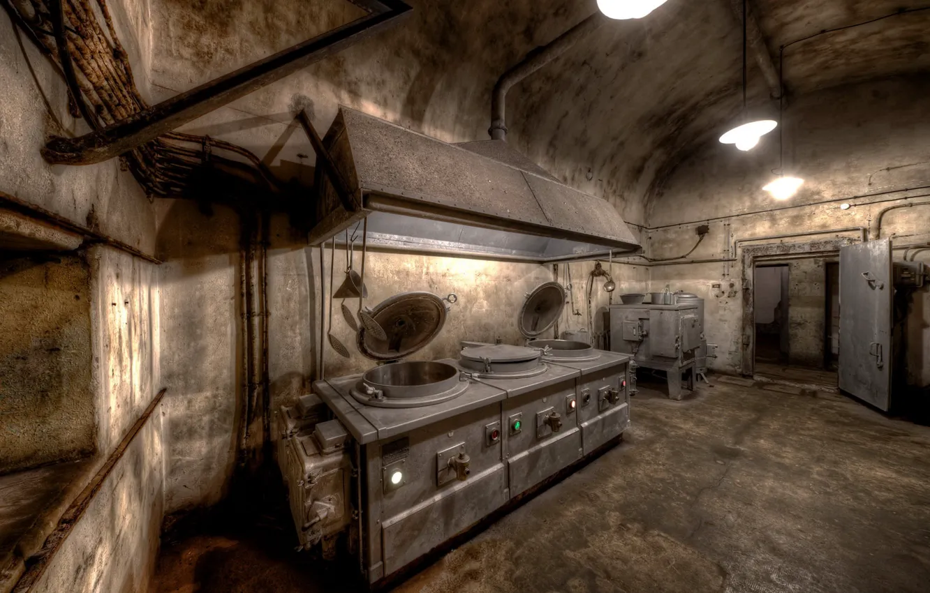 Wallpaper kitchen, the basement, asylum