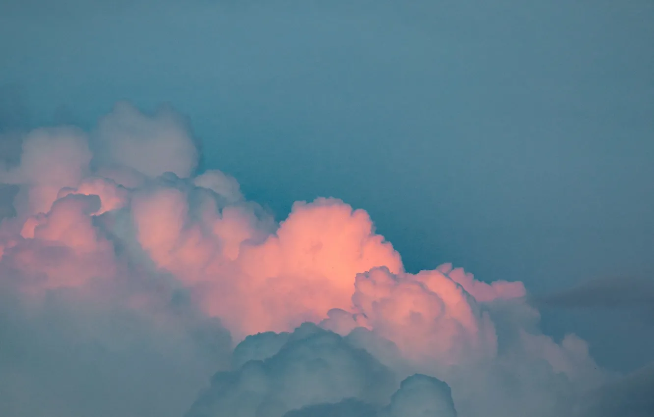 Wallpaper background, mood, heart, blue sky, Pink clouds images for ...