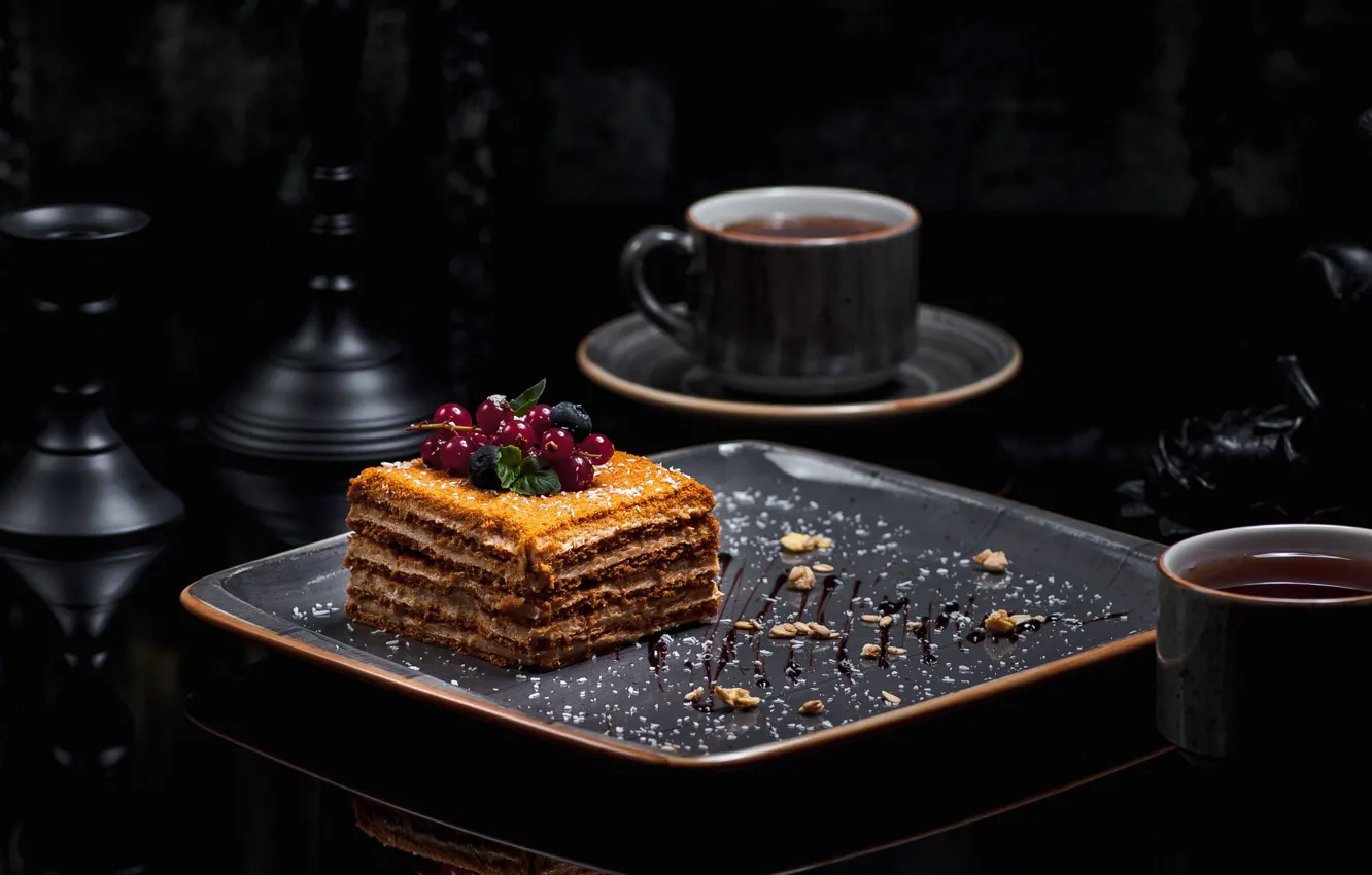 Wallpaper coffee, plate, Cup, cake images for desktop, section еда -  download