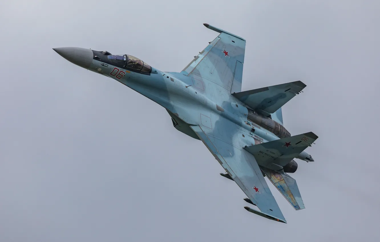 Photo wallpaper flight, Su-35S, multipurpose, Su-35S, Videoconferencing Russia, fighter
