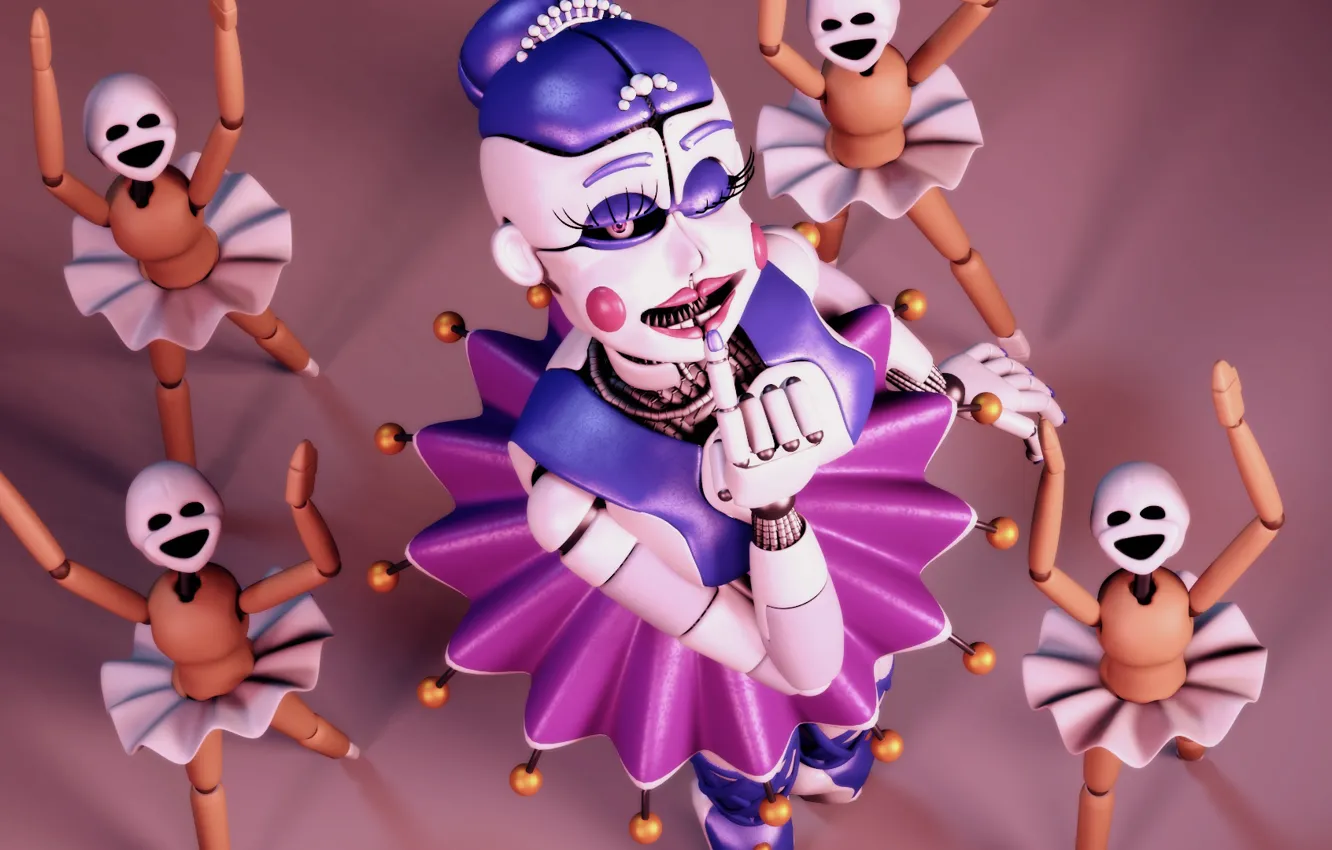 Wallpaper Look The Game Doll Ballerina Five Nights At