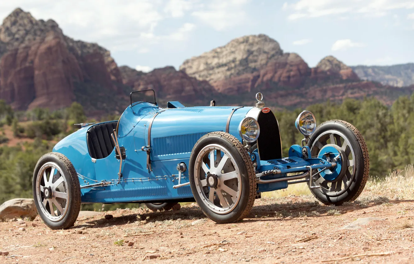 Photo wallpaper Bugatti, Lights, Classic, Chrome, Classic car, 1924, Grille, Type 35, Bugatti Type 35 Prototype