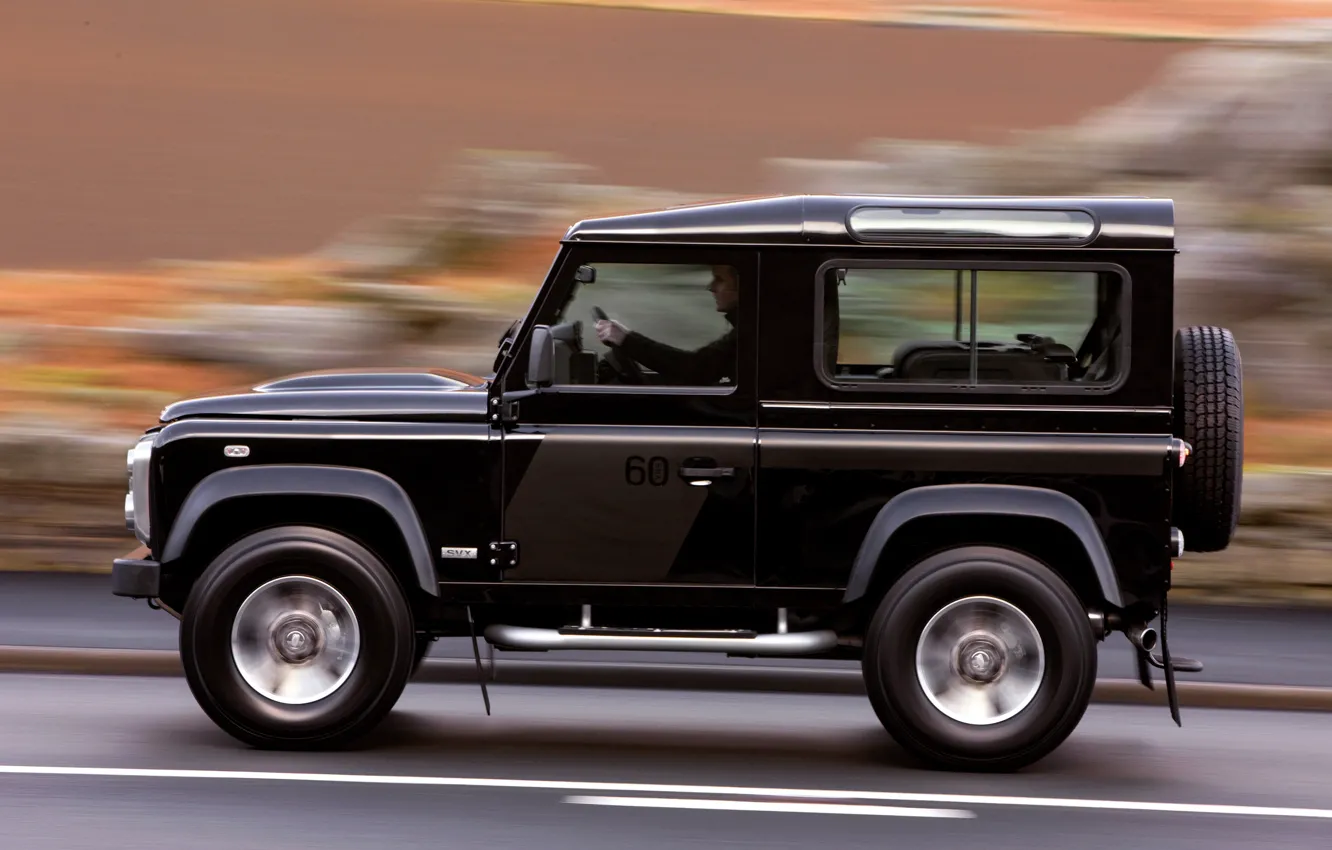Photo wallpaper 2008, Land Rover, side view, Defender, SVX, 60th Anniversary Edition