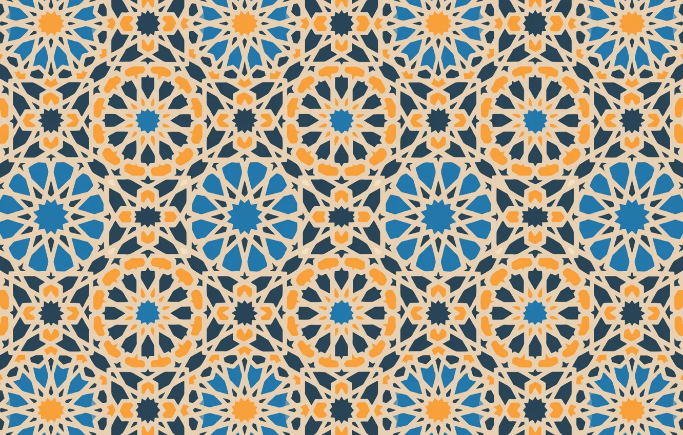 Wallpaper texture, geometry, islamic pattern images for desktop, section  текстуры - download