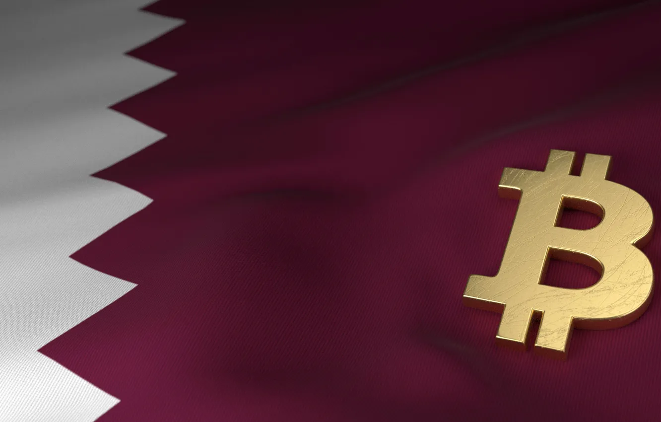 Wallpaper blur, flag, flag, qatar, bitcoin, bitcoin, btc, Qatar images for  desktop, section текстуры - download
