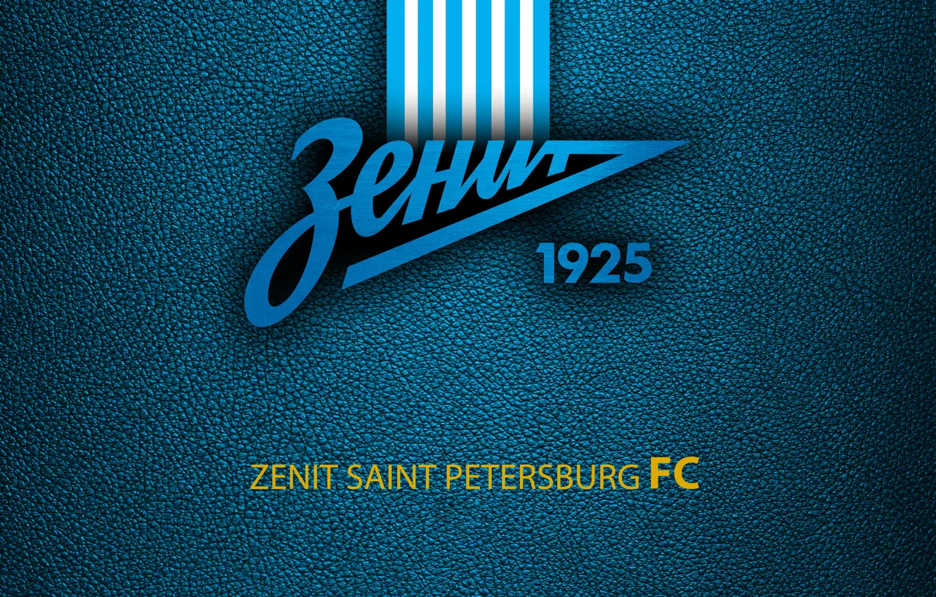 Photo wallpaper Logo, Zenit, Soccer, Emblem, Football Club Zenit, FC Zenit Saint Petersburg