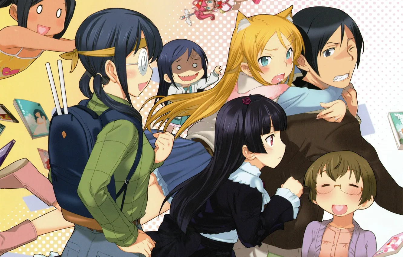 Wallpaper characters, Oreimo, My little sister can't be this cute images  for desktop, section сёдзё - download